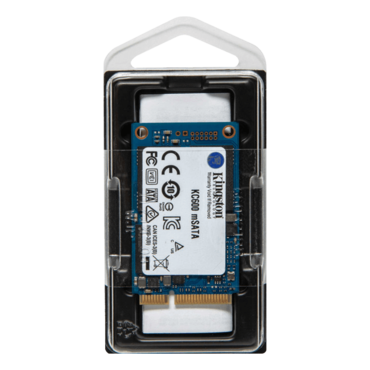 256GB KC600, 550 / 500 MB/s, 3D TLC NAND, SATA 6Gb/s, mSATA, SSD
