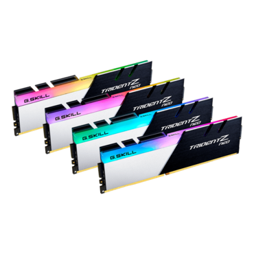 32GB (4 x 8GB) Trident Z Neo DDR4 3800MHz, CL14, Black/Silver, RGB LED, DIMM Memory