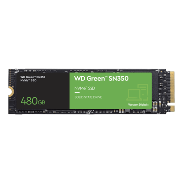 480GB Green SN350, 2400 / 1650 MB/s, 3D NAND, PCIe NVMe 3.0 x4, M.2 2280 SSD