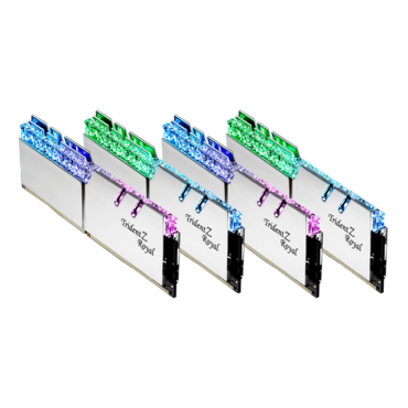 32GB (4 x 8GB) Trident Z Royal DDR4 3600MHz, CL16, Silver, RGB LED, DIMM Memory