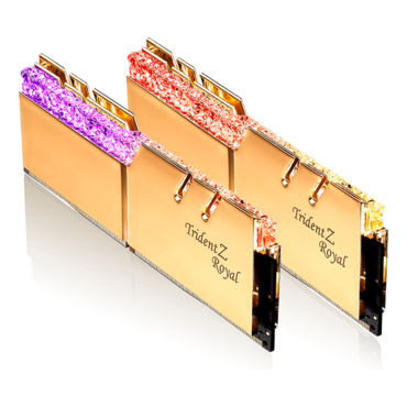 32GB (2 x 16GB) Trident Z Royal DDR4 3600MHz, CL18, Gold, RGB LED, DIMM Memory