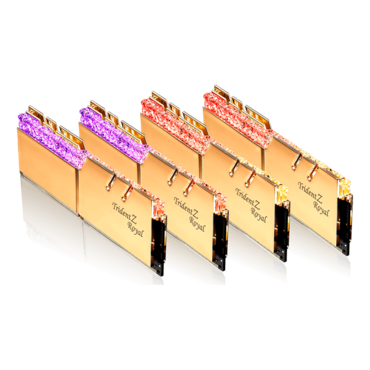 32GB (4 x 8GB) Trident Z Royal DDR4 3600MHz, CL18, Gold, RGB LED, DIMM Memory
