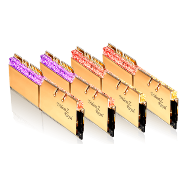 32GB (4 x 8GB) Trident Z Royal DDR4 3600MHz, CL14, Gold, RGB LED, DIMM Memory