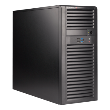 SuperChassis 732D4-668B, 2x 5.25 Bays, 4x 3.5&quot; Internal Bays, 668W PSU, E-ATX, Black, Mid Tower Chassis