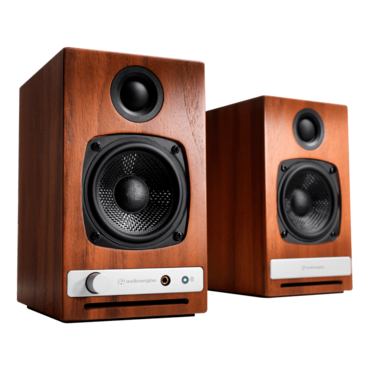 HD3-WAL, Wired/Bluetooth, Real Wood Veneer Walnut, 2.0 Channel Bookshelf Speakers