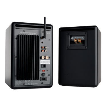 A5+BT-BLK, Wired/Bluetooth, Matte Black, 2.0 Channel Bookshelf Speakers