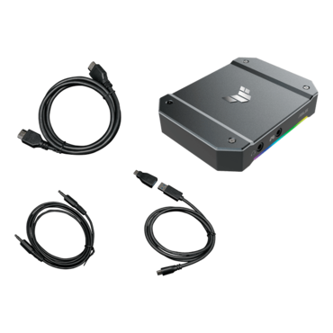 TUF GAMING CAPTURE BOX-CU4K30, RGB, 2160p 60Hz HDR  Passthrough / 2160p 30Hz Capture, USB Capture Card