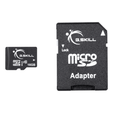 16GB, FF-TSDG16GA-C10, UHS-1 / Class 10, microSDHC w/ SD Card Adapter, Memory Card