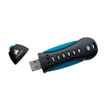 Flash Padlock® 3, 16GB, USB 3.0, Black/Blue, Hardware Encrypted Flash Drive