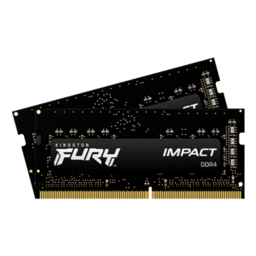 32GB Kit (2 x 16GB) FURY Impact DDR4 2666MHz, CL16, Black, SO-DIMM Memory