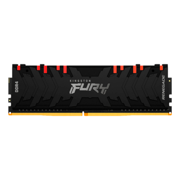 8GB FURY Renegade DDR4 3200MHz, CL16, Black, RGB LED, DIMM Memory