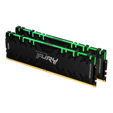 32GB (2 x 16GB) FURY Renegade DDR4 3200MHz, CL16, Black, RGB LED, DIMM Memory