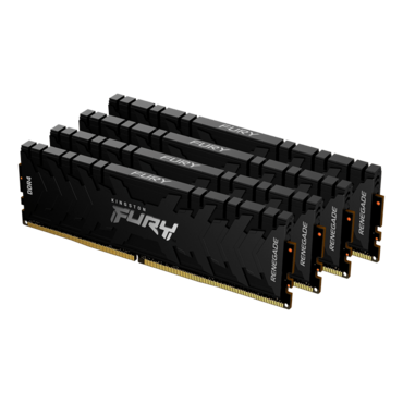 64GB (4 x 16GB) FURY Renegade DDR4 3600MHz, CL16, Black, DIMM Memory