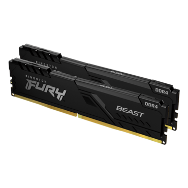 32GB (2 x 16GB) FURY Beast Dual-Rank, DDR4 3200MHz, CL16, Black, DIMM Memory