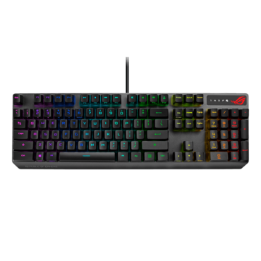 ROG Strix Scope RX, Per Key RGB, ROG RX Blue, Wired, Black, Mechanical Gaming Keyboard