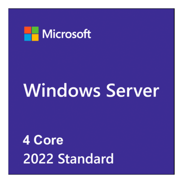 Microsoft Windows Server 2022 Standard Additional License - 4 Core - POS Initial Purchase (no media, no key)