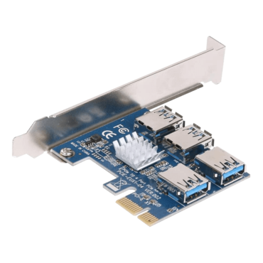 B07B2SWS2D, 4 x USB 3.0 Connector to PCI Express 2.0 x1 Add-On Card