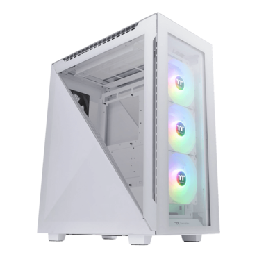 Divider 500 TG Snow ARGB, Tempered Glass, No PSU, ATX, White, Mid Tower Case