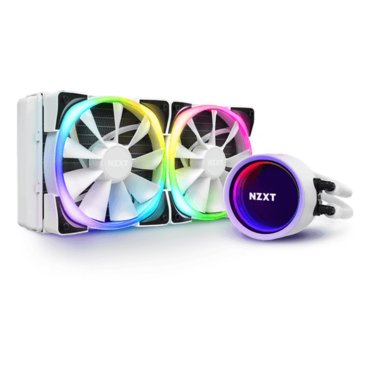 Kraken X53 RGB, 240mm Radiator, Matte White, Liquid Cooling System