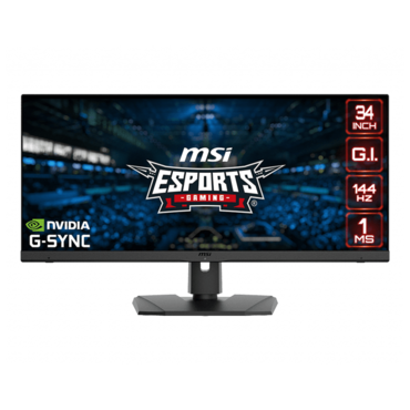 Optix MPG341QR, DisplayHDR™ 400, 34&quot; IPS, 3440 x 1440 (UWQHD), 1 ms, 144Hz, G-SYNC® Compatible Gaming Monitor