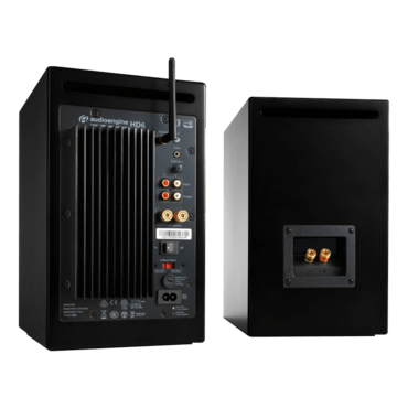 HD6-BLK, Wired/Bluetooth, Matte Black, 2.0 Channel Bookshelf Speakers