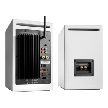 HD6-WHT, Wired/Bluetooth, Hi-Gloss Piano White, 2.0 Channel Bookshelf Speakers