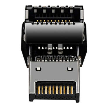 USB 3.2 Front Panel Internal Connector Type E 90 Degree Angled Adapter (TYPE A)
