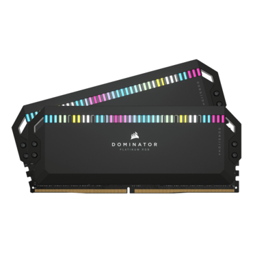 32GB (2 x 16GB) DOMINATOR® PLATINUM RGB DDR5 5600MHz, CL36, Black, RGB LED, Extreme OC PMIC, DIMM Memory