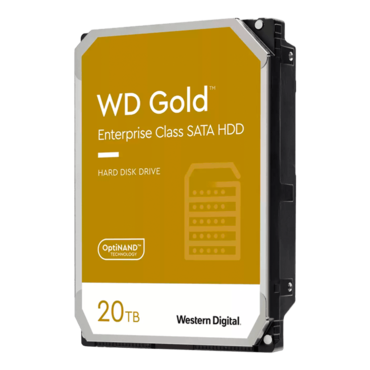 20TB Gold™ WD201KRYZ, 7200 RPM, SATA 6Gb/s, 512e, 512MB cache, Non-SED, 3.5&quot; HDD