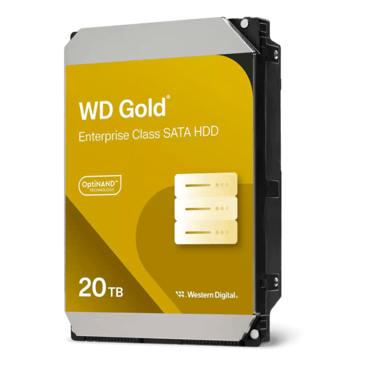 20TB Gold WD201KRYZ, 7200 RPM, SATA 6Gb/s, 512e, 512MB cache, 3.5&quot; HDD