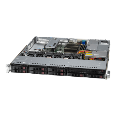 Supermicro SuperServer SYS-110T-M, Intel® Xeon® E-2300 Series Processors, SATA/SAS, 1U Rackmount Server Computer