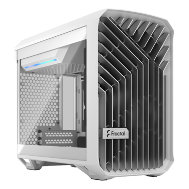 Torrent Nano Clear, Tempered Glass, No PSU, Mini-ITX, White, Mini Tower Case