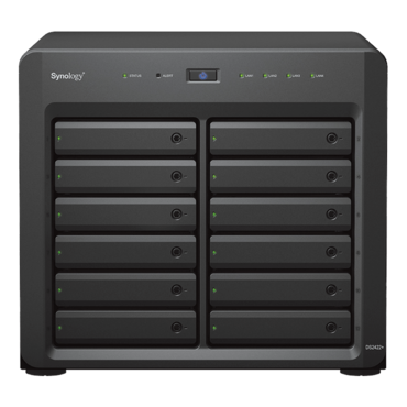 Synology DS2422+ (4TB HDD Included), AMD Ryzen™ V1500B, 12-Bay, SATA, NAS Server Storage System
