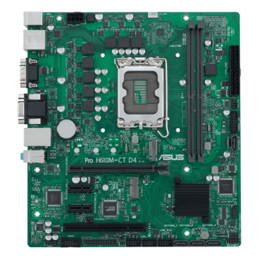 Pro H610M-CT D4-CSM, Intel® H610 Chipset, LGA 1700, DP, microATX Motherboard
