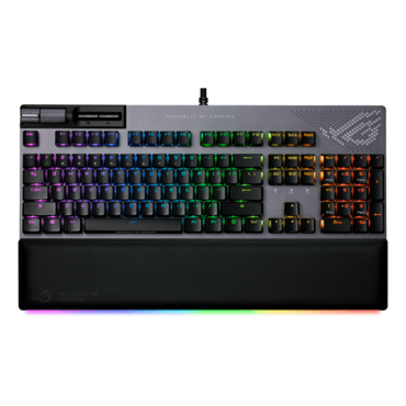 ROG Strix Flare II Animate, Per Key RGB, ROG NX Brown, Wired, Gun-Metal, Mechanical Gaming Keyboard