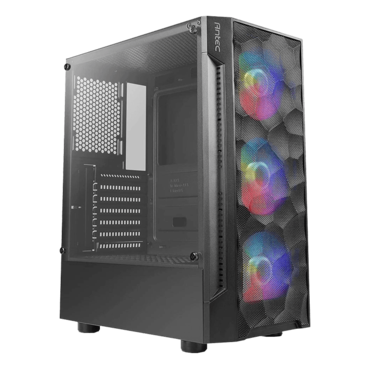 NX260, RGB, Tempered Glass, No PSU, ATX, Black Mid Tower Case