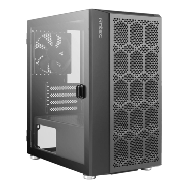 NX200M Tempered Glass, No PSU, microATX, Black, Mini Tower Case