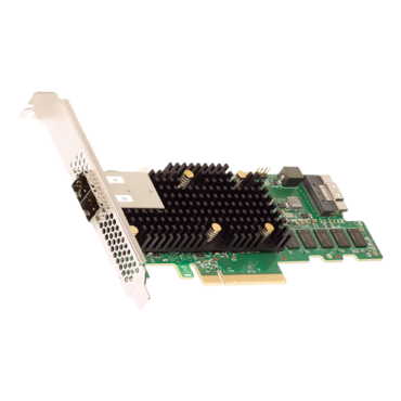 MegaRAID 9580-8i8e, Tri-mode SATA/SAS/PCIe (NVMe) 12Gb/s, 8-Port External (2x SFF-8644), 8-Port Internal (1x SFF-8654), PCIe 4.0 x8, Controller with 8GB Cache