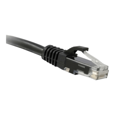 CAT6 550MHz Copper Patch Cable with Boots, Black, 3ft. TAA
