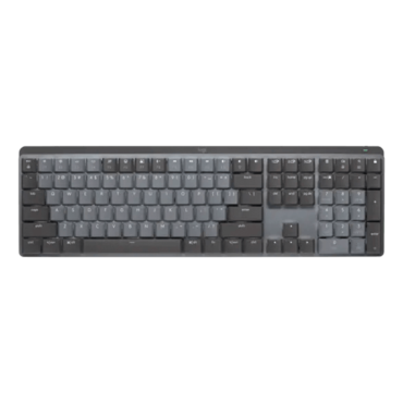 MX MECHANICAL, White, MX Tactile Quiet, Bluetooth/Wireless, Graphite, Mechanical Gaming Keyboard
