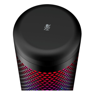 HyperX QuadCast S, Anti-Vibration, 3 x 14 mm Electret Condenser, RGB LED, Black, Gaming Microphone