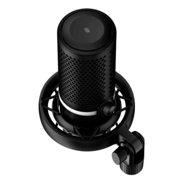 HyperX DuoCast, Anti-Vibration, 2 x Electret Condenser, RGB LED, Black, Gaming Microphone