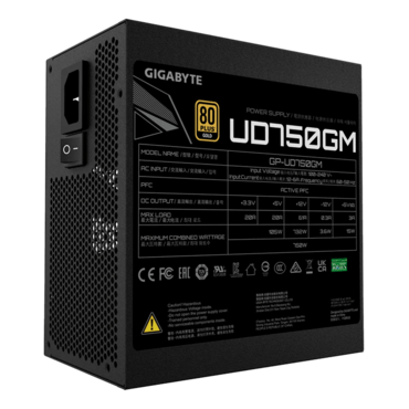 UD750GM, 80 PLUS Gold 750W, Fully Modular, ATX Power Supply
