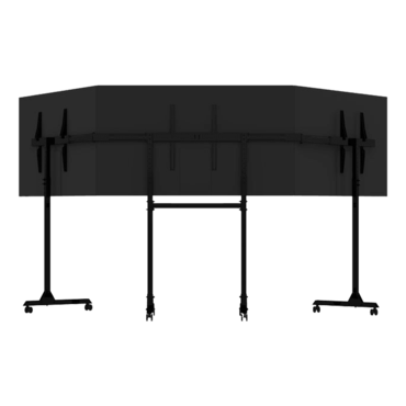 Free Standing Triple Monitor Stand