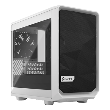 Meshify 2 Nano, Tempered Glass, No PSU, Mini-ITX, White, Mini Tower Case