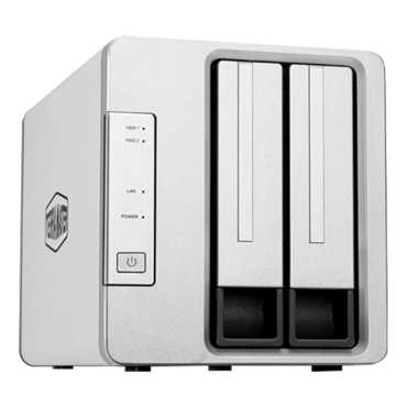F2-221 Intel Celeron J3355 Dual-Core 2.0GHz CPU, 2GB RAM, 1 Gigabit Ethernet Port x2, 2-Bay NAS for Small/Medium Business
