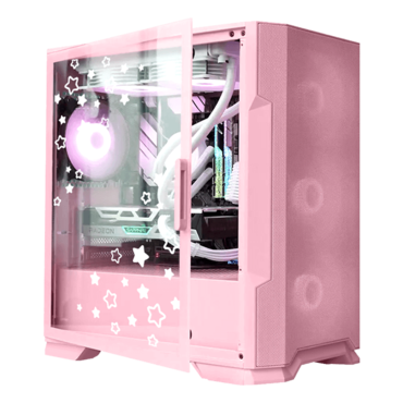 AMD Ryzen™ 7000 Series processors B650 Chipset, Custom Blissful Pink Gaming PC