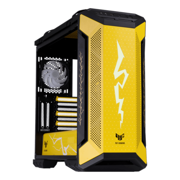 TUF Gaming GT501 ZENITSU Tempered Glass, No PSU, E-ATX, Yellow Mid Tower Case