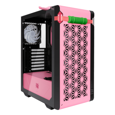 TUF Gaming GT301 NEZUKO Tempered Glass, No PSU, ATX, Pink Mid Tower Case