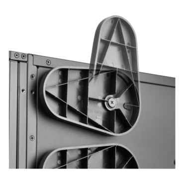 RM44, 2x 3.5&quot; or 3x 2.5&quot; + 4x 2.5&quot; Drive Bays, No PSU, SSI-EEB, Black, 4U Chassis